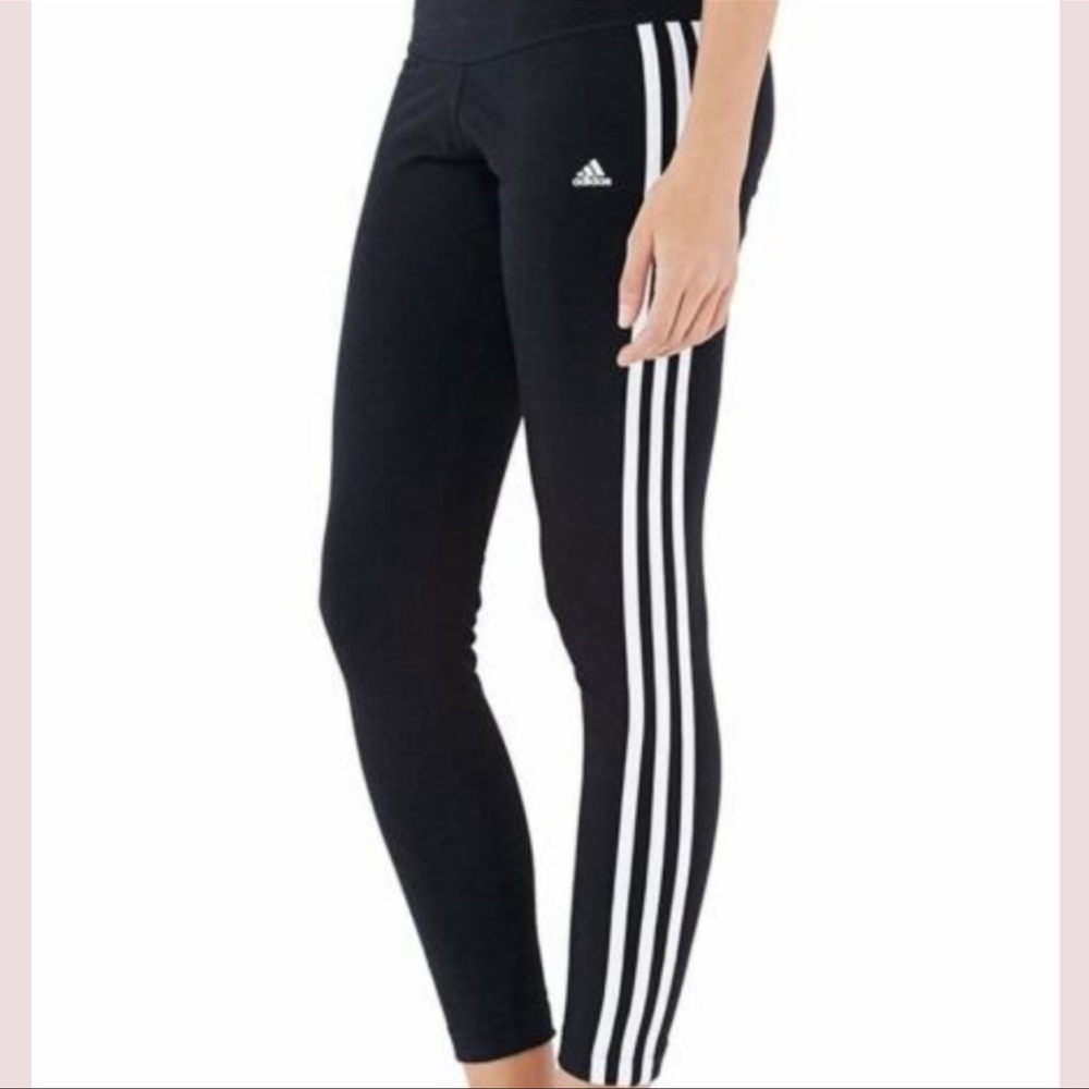 Adidas Climate Three Stripe Compression Leggings Women's Small, Good condition